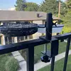 Bird Feeder For Deck Railing Deck Mounted Bird Feeder With Mesh Tray 360-Degree Rotatable Feeding Station Flower Pot Stand For 2