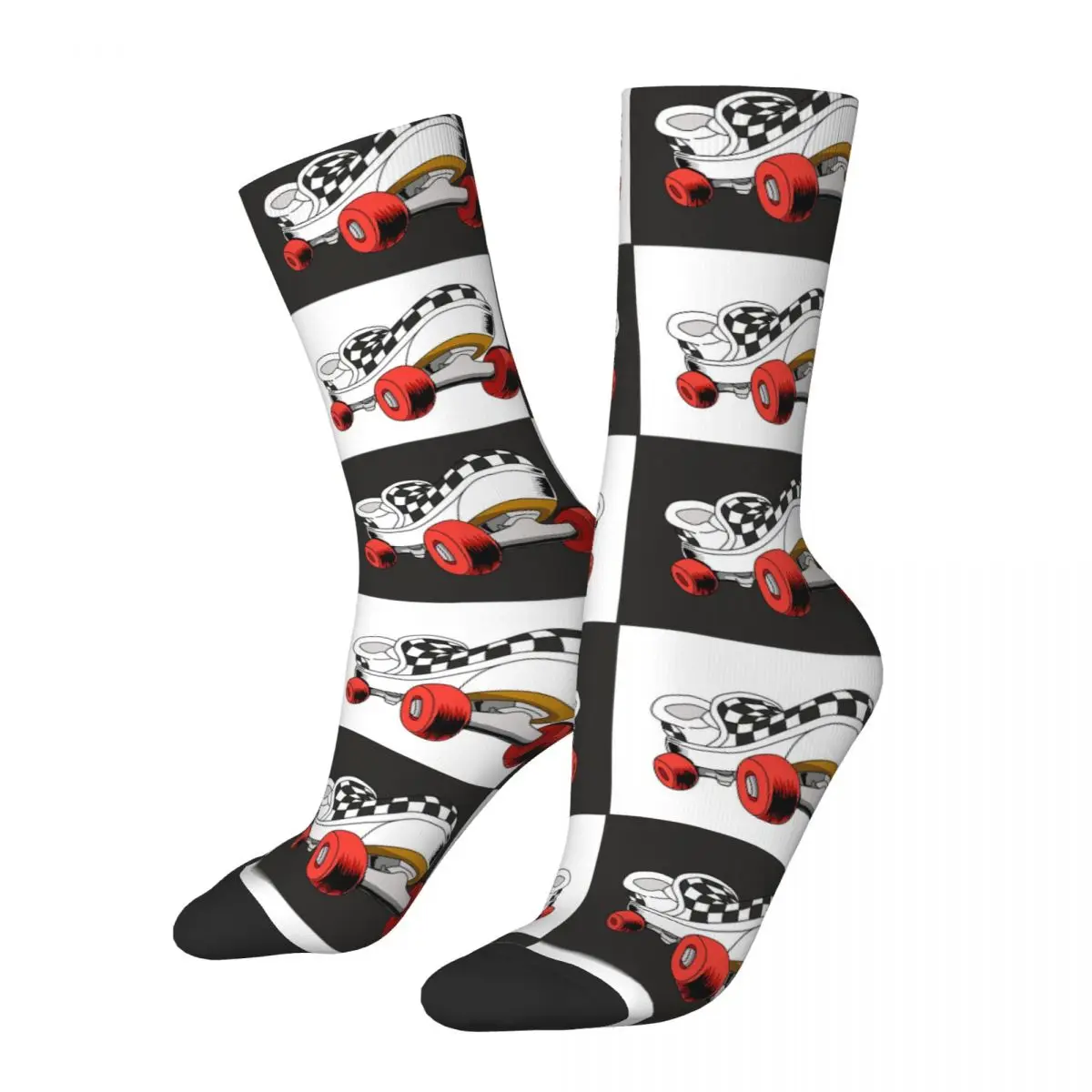 

Happy Funny Sneaker Skate Men's Socks Vintage Harajuku Collection Of Shoe Drawings Hip Hop Novelty Pattern Crew Crazy Sock Gift