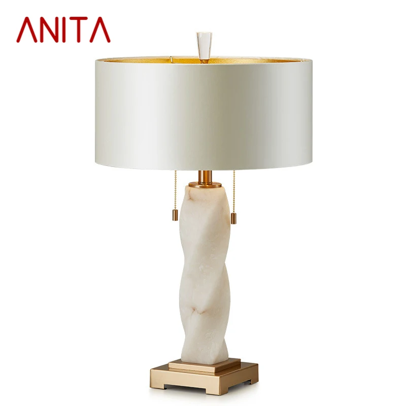 

ANITA Contemporary Marble Table Lamp Nordic Fashionable Living Room Bedroom Personality Creative LED Decoration Desk Light