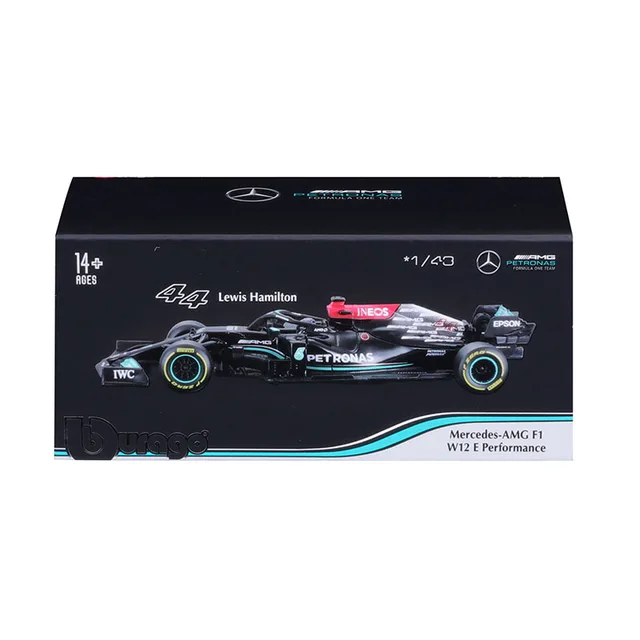 Bburago 1:43 2021 Mercedes-AMG F1 W12 E Performance #44 #77 Alloy Luxury Vehicle Diecast Cars Model Toy Collection Gift 6