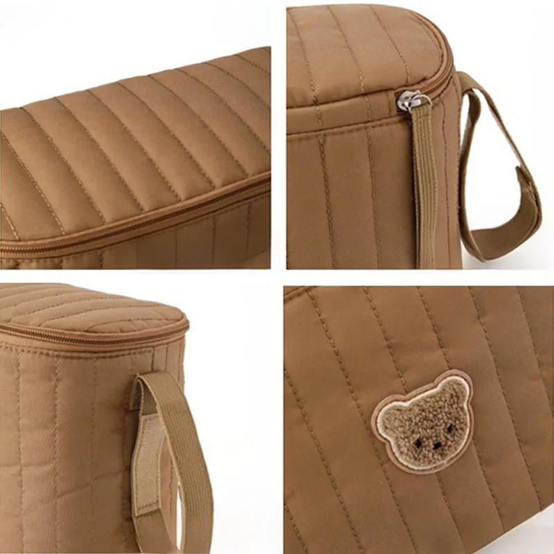 Mommy Bag Korea Cute Bear Portable Multifunctional Stroller Nappy Bag Soft Maternity Storage Bags Baby Diaper Organizer