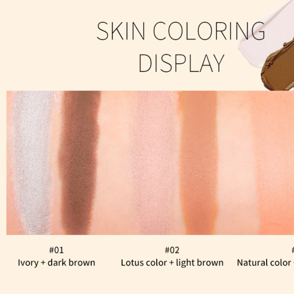 Face Bronzer Facial Contour Stick Face Highlighter Double-headed Face Brown Bronzer Contour Stick Face Foundation Make Up Pen Smooth Contour Shadow Highlight Concealer Cosmetics