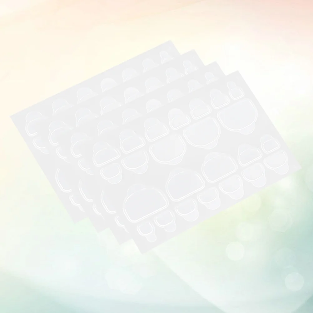 

10 Sheets Clear Nail Tape Nail Glue Sticker Stickers Double Sided Nail Glue Sticker Glue Invisible Manicure Tool Tips