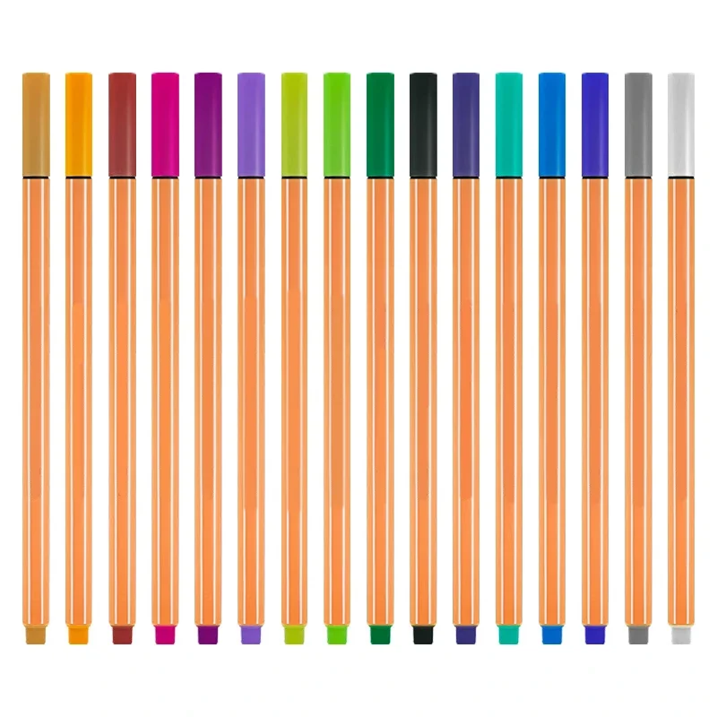 12 가지 색상 Fineliner 세트 드로잉 펜 0.4mm 파인 포인트 마커 라이너 펜 스케치 라이너 마커 미술 용품 ??학교 펜..
