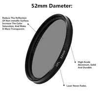 Universal 52mm Circular Polarizer Camera Lens CPL No Reflections Filter with Phone Clip for iPhone Samsung Huawei Smartphone - Image 4