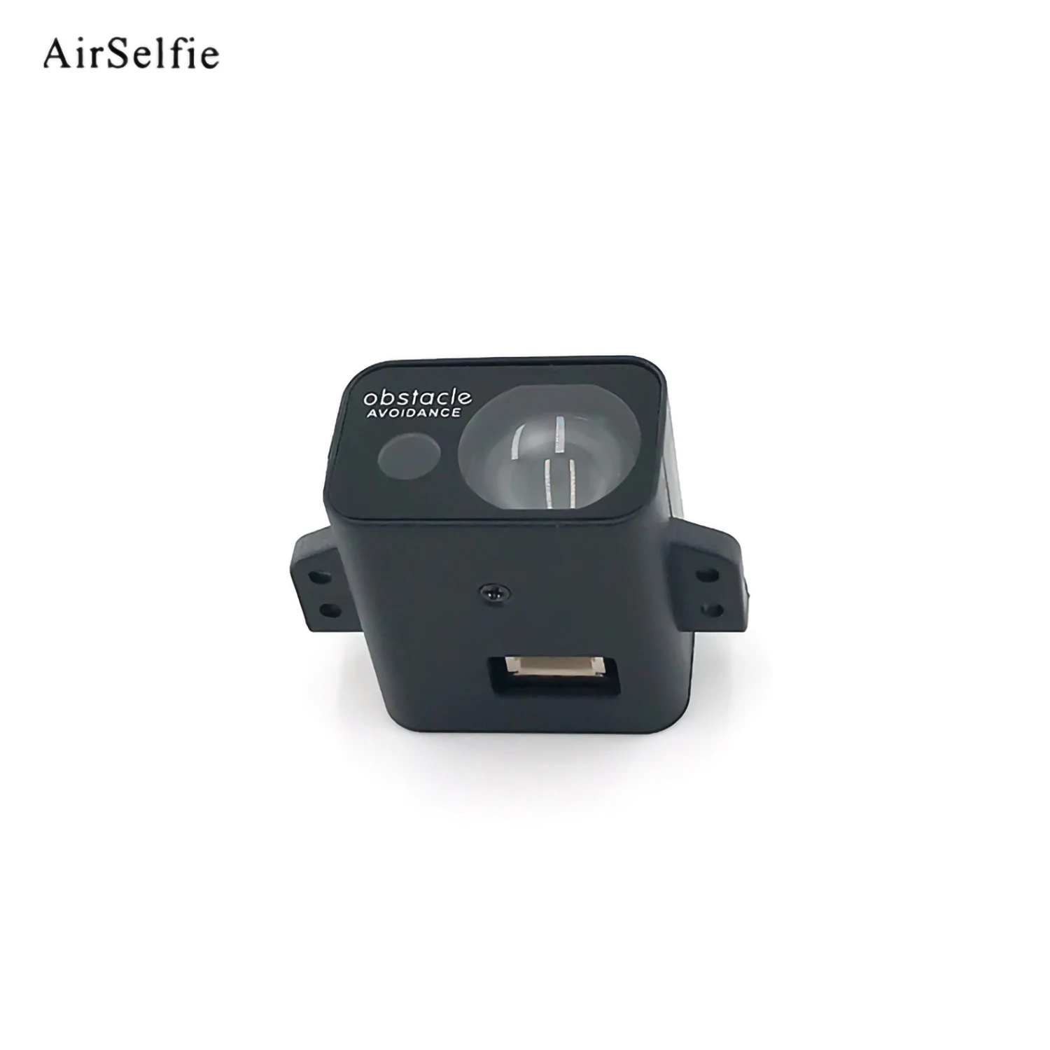 Le capteur R50-C installé sur un robot, démontrant sa compatibilité avec les systèmes PX4, Ardupilot et INAV.