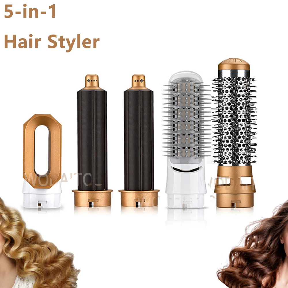 Electric Hair Dryer 5 In 1 Hair Styler Hair Comb Detachable Brush Kit Hair Curler Straightener Brush Blow Dryer Curling iron