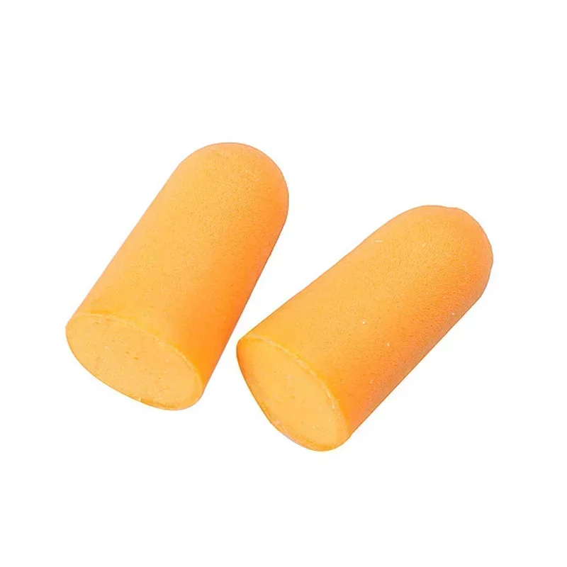 MOONBIFFY 10Pairs Soft Orange Foam Ear Plugs Tapered Travel Sleep Noise Prevention Earplugs Noise Reduction for Travel Sleeping
