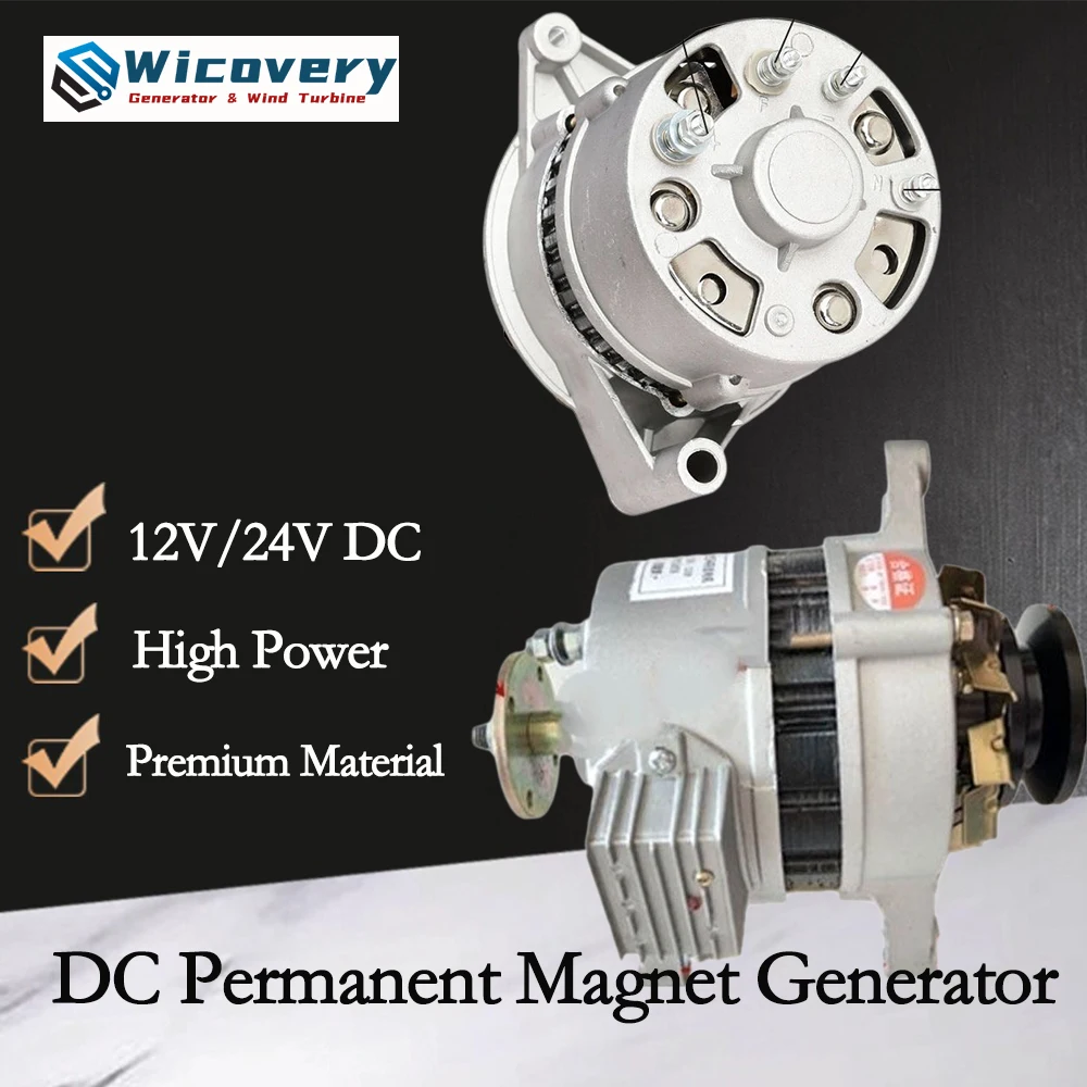 Générateur 2000W 12V/24V DC - Moteur Brushless, Parfait Pour L'agriculture Et Les Installations Autonomes
