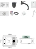 Nano White Hidden Mini Bar/Cafe/RV/balcony Sink with Up and Down Faucet and Glass Rinser Set 23 Inch 6