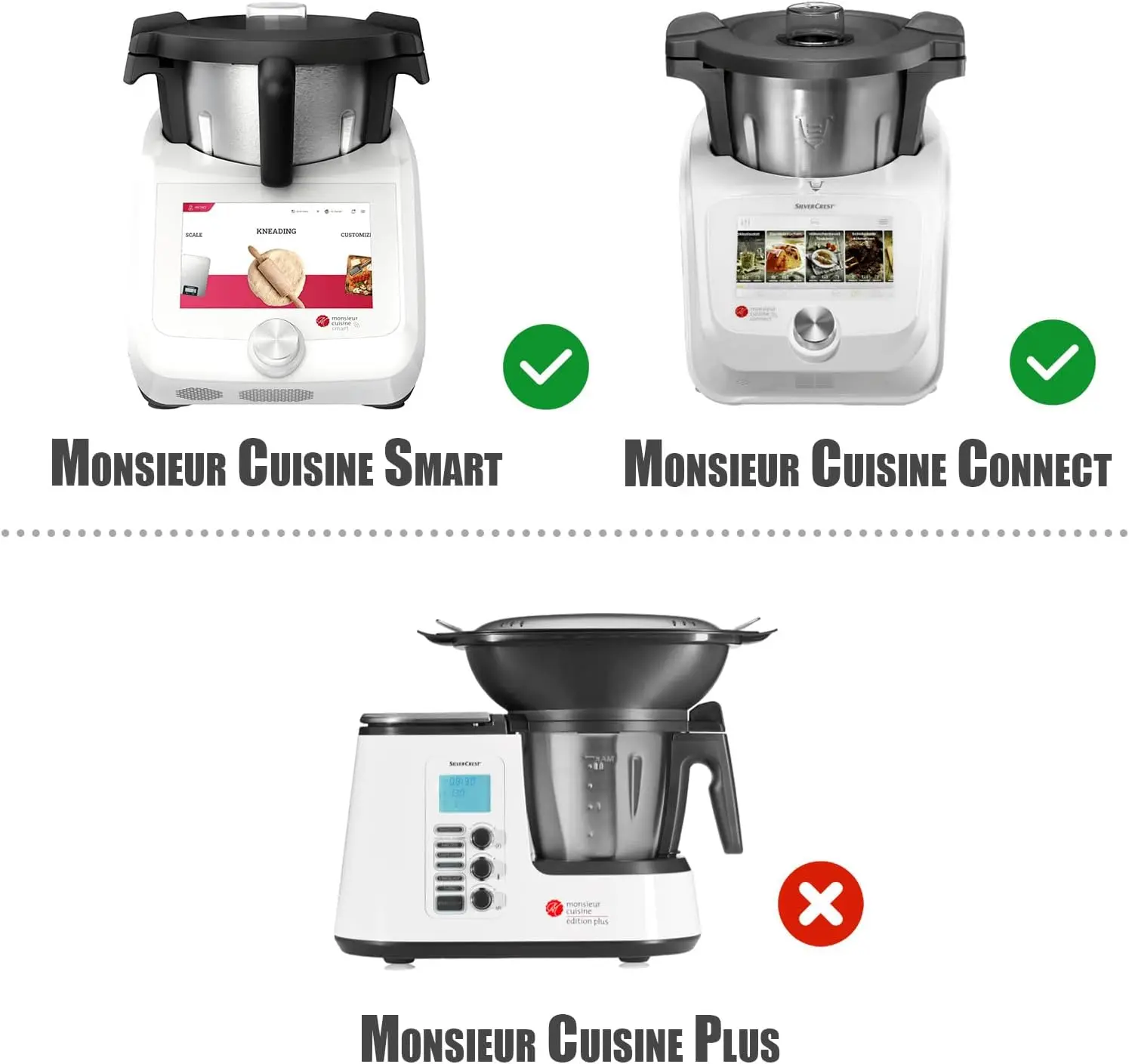 Blender Accessories Mixer Whisk with Butterfly Mixing Attachment for Monsieur Cuisine Connect and Monsieur Cuisine Smart