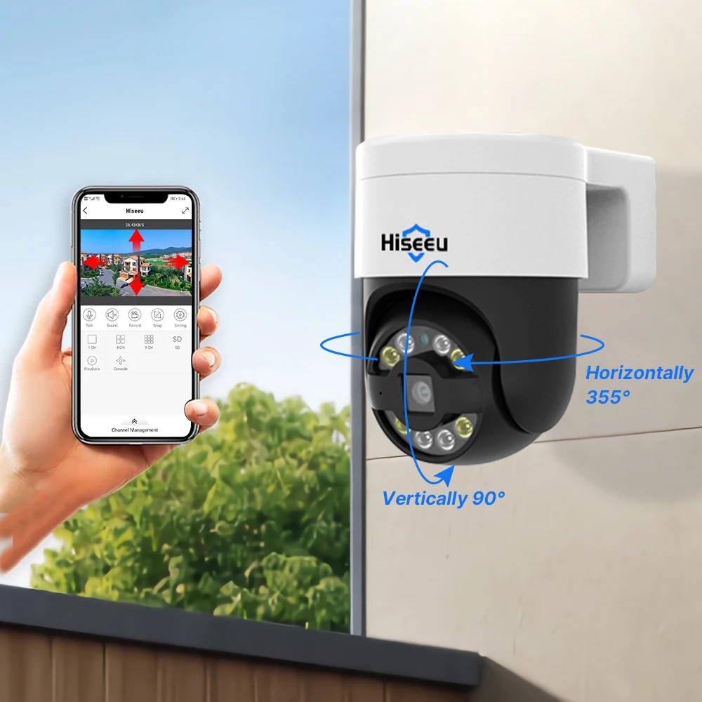 كاميرا Hiseeu 5MP 4K 8MP POE PTZ IP ONVIF كاميرات...