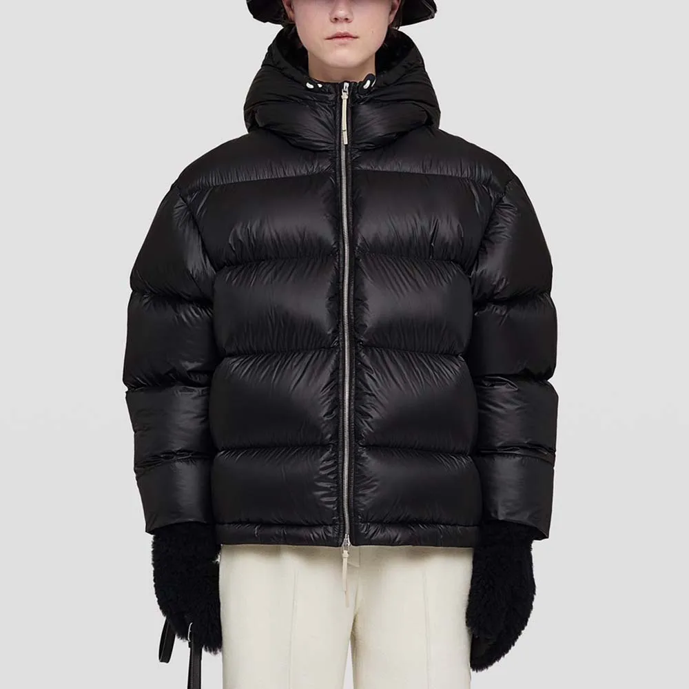 

Women Down Jacket 2023 Autumn And Winter New Y2k White Duck Down Filled Fashion Thickened Windproof Warm Hooded Down Jacket