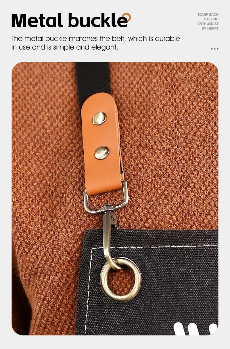 WEST BIKING Fahrrad-Schürze aus verdicktem Baumwoll-Canvas, Arbeitsschürze, langlebige Waren für Unisex, Rennrad, Radfahren, Wartungswerkzeug – Detail 4
