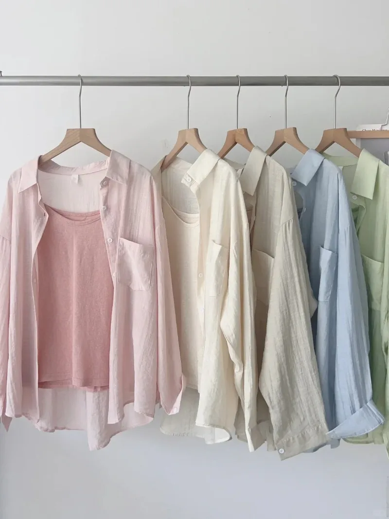 New Korean loose long sleeve short top  5904 main image 1