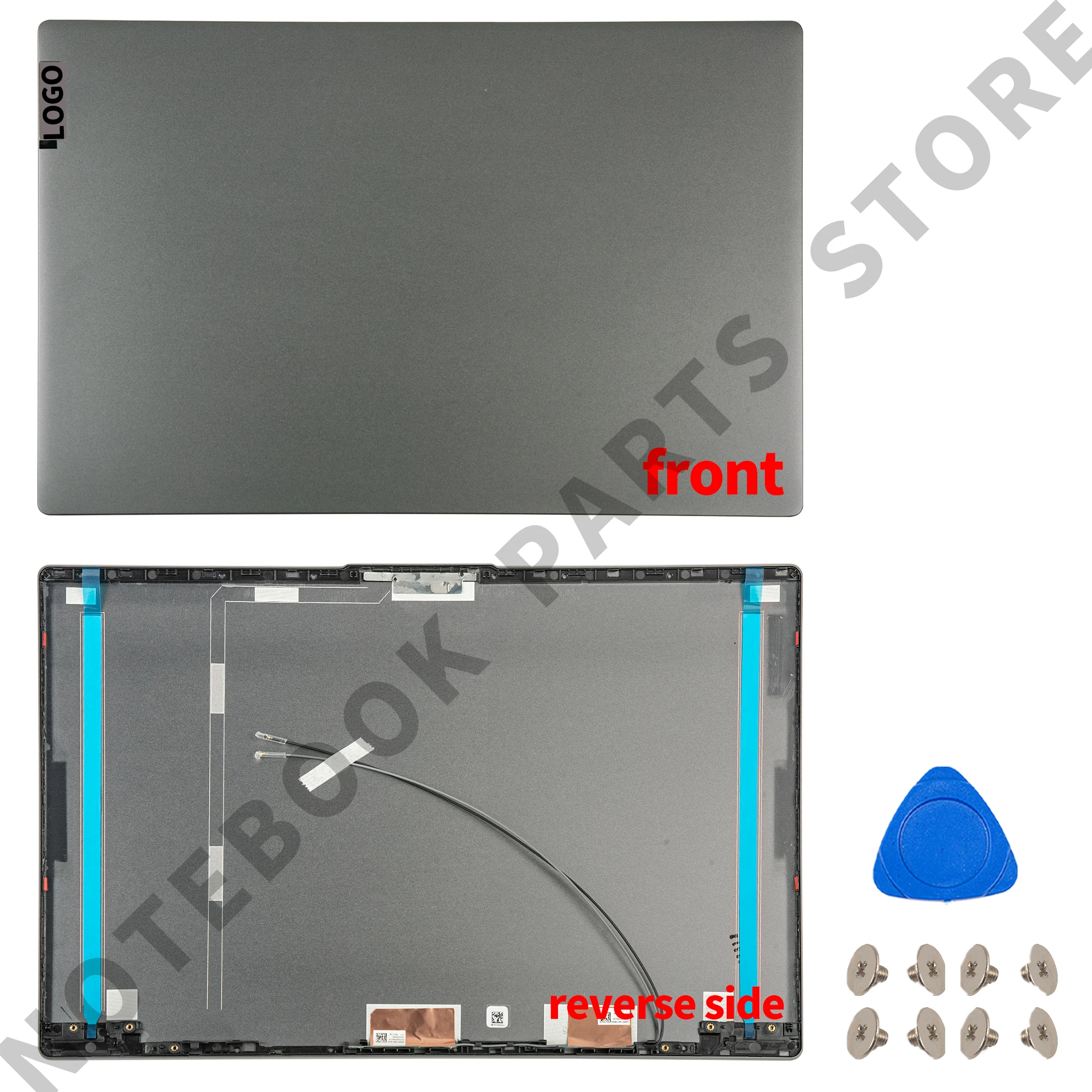 레노버 Ideapad 5 15IIL05 15ARRE05 15ITL05 15ALC05 2020 2021 LCD 후면 커버 전면 베젤 힌지 후면 리드 탑 케이스 교체, 신제품