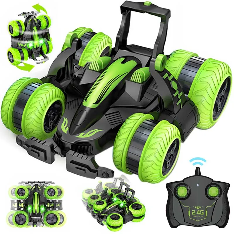 118 RC Stunt Car 2.4Ghz 4WD Radio Remote Control Cars Toy With LED