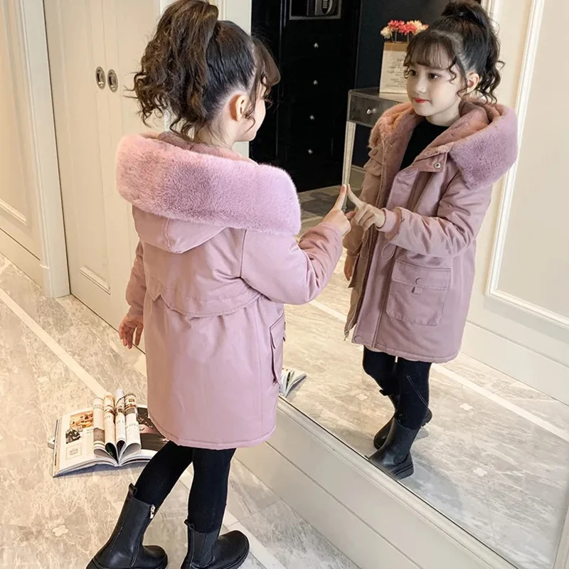 Girls Coat Winter Jacket Parka Snowsuit for 5-14 Years