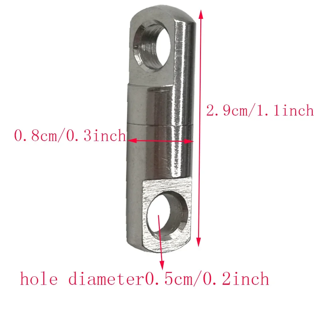 316 스테인레스 스틸 다이빙 릴 가이드 라인 스풀 더블 스위블 커넥터 회전식 트위스트 서핑 가죽 끈 더블 프로텍터