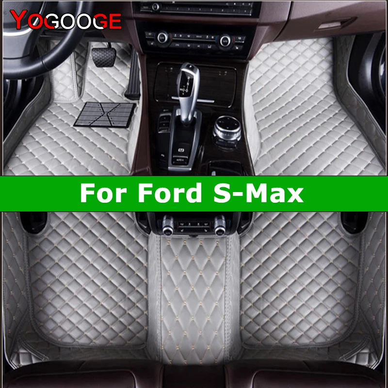 

YOGOOGE Custom Car Floor Mats For Ford SMax S-Max Auto Carpets Foot Coche Accessorie