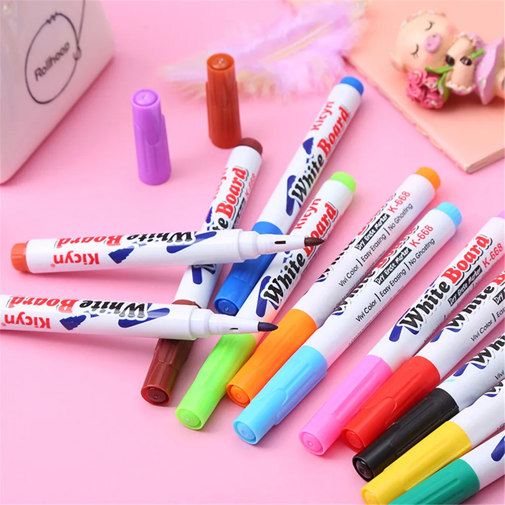 Floating Pen 8/12 Colors Magical Water Floating Ink Doodle Mark Pen Markers Children Montessori