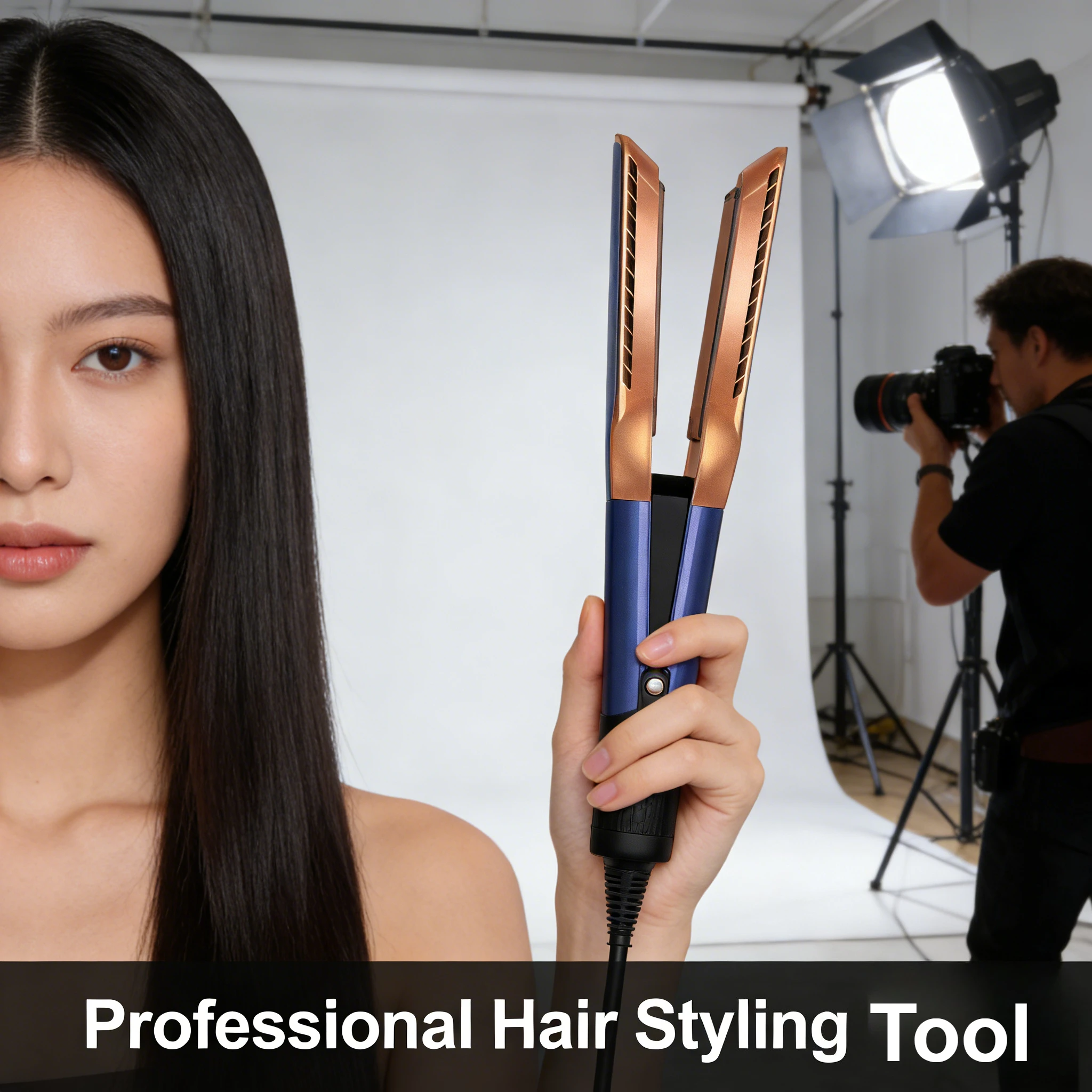 L'indispensable pour coiffer les cheveux en UE : Sèche-cheveux lisseur 2-en-1 à ions négatifs pour des soins professionnels longue durée sur cheveux humides ou secs 1 L'indispensable pour coiffer les cheveux en UE : Sèche-cheveux lisseur 2-en-1 à ions négatifs pour des soins professionnels longue durée sur cheveux humides ou secs 1