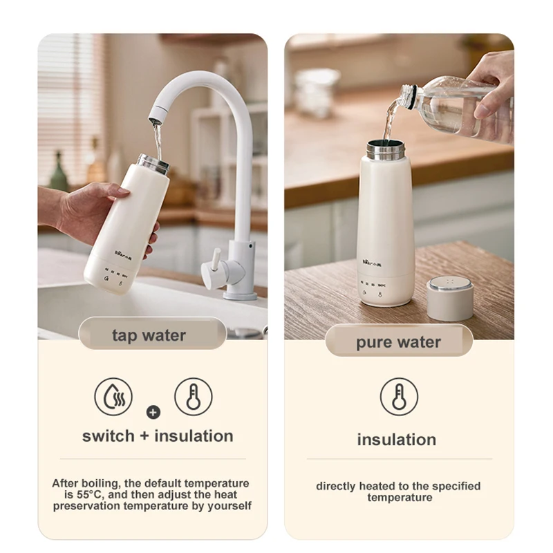 Bear 300ml Electric Kettle 304 Stainless Steel Portable Water