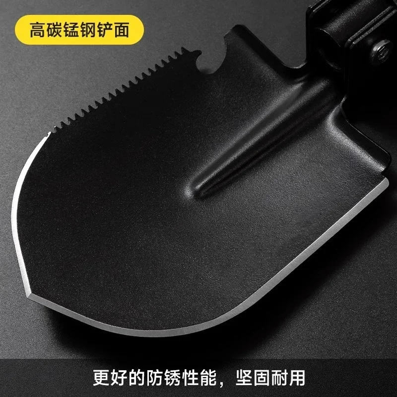 Multifunctional Outdoor Military Manganese Steel Shovel Car Folding Portable Shovel Gardening Hand Tool Shovel 3