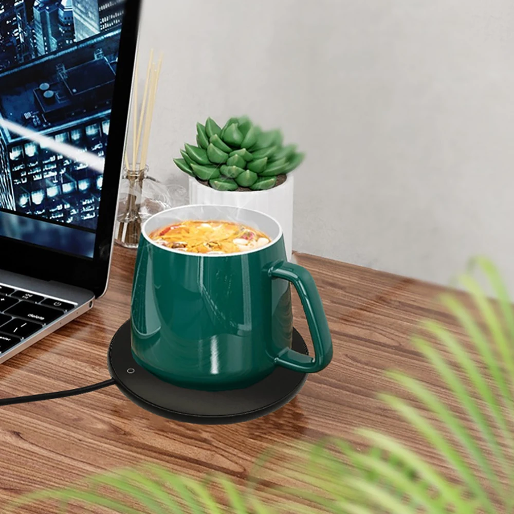 USB Coffee Mug Warmer - Desktop Cup Heater Pad for Office Home Use, Constant Temperature Electric Warming Plate for Milk, Coffee