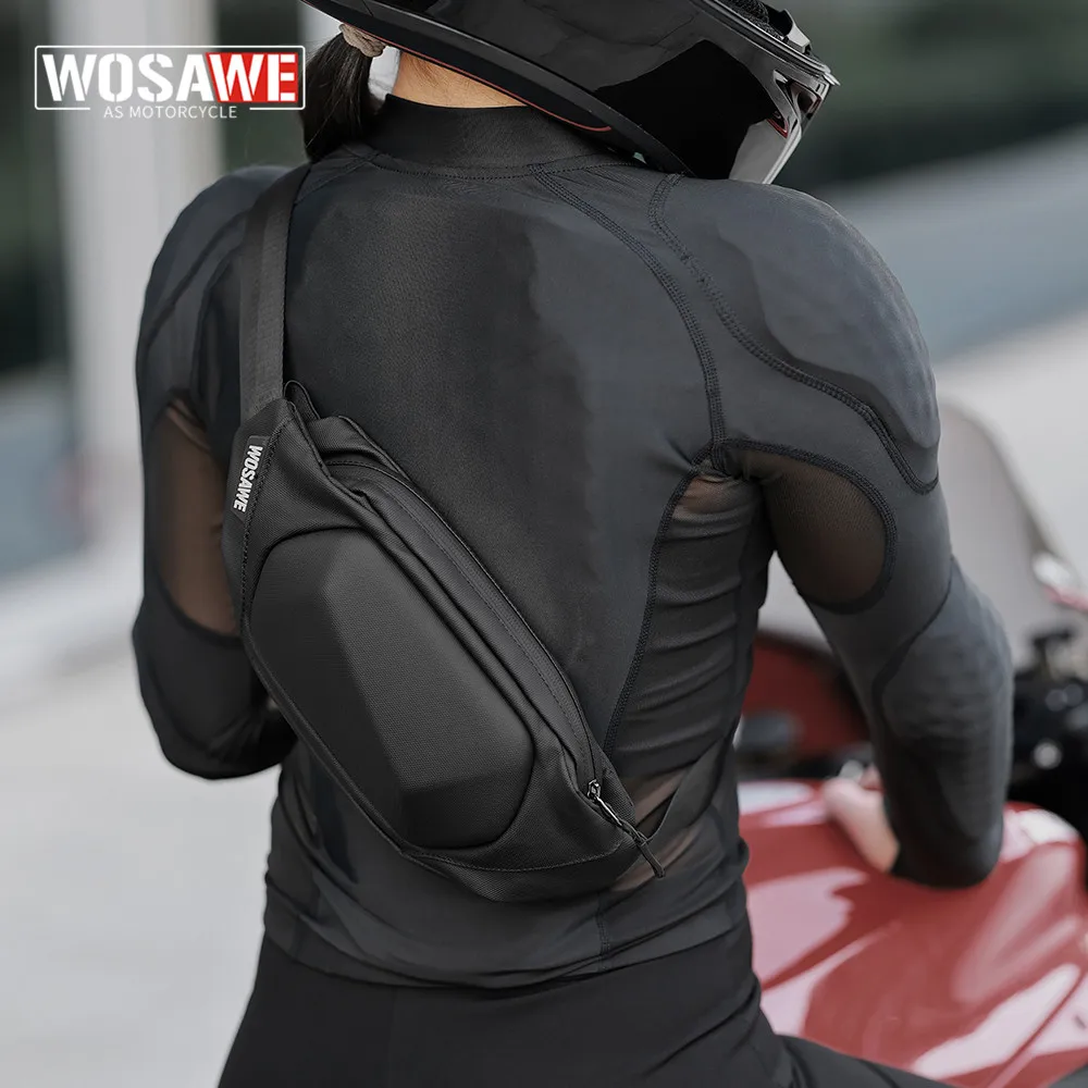 

Сумка-Кроссбоди WOSAWE для езды на мотоцикле, сумочка для мотоциклиста с заниженной талией, забавная сумка, мотоциклетное снаряжение