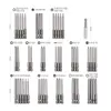 50pcs Extra Long Reach Bit Set 75mm Security Screwdriver Bits Torx Star Hex Philips Square Spanner Bit 3