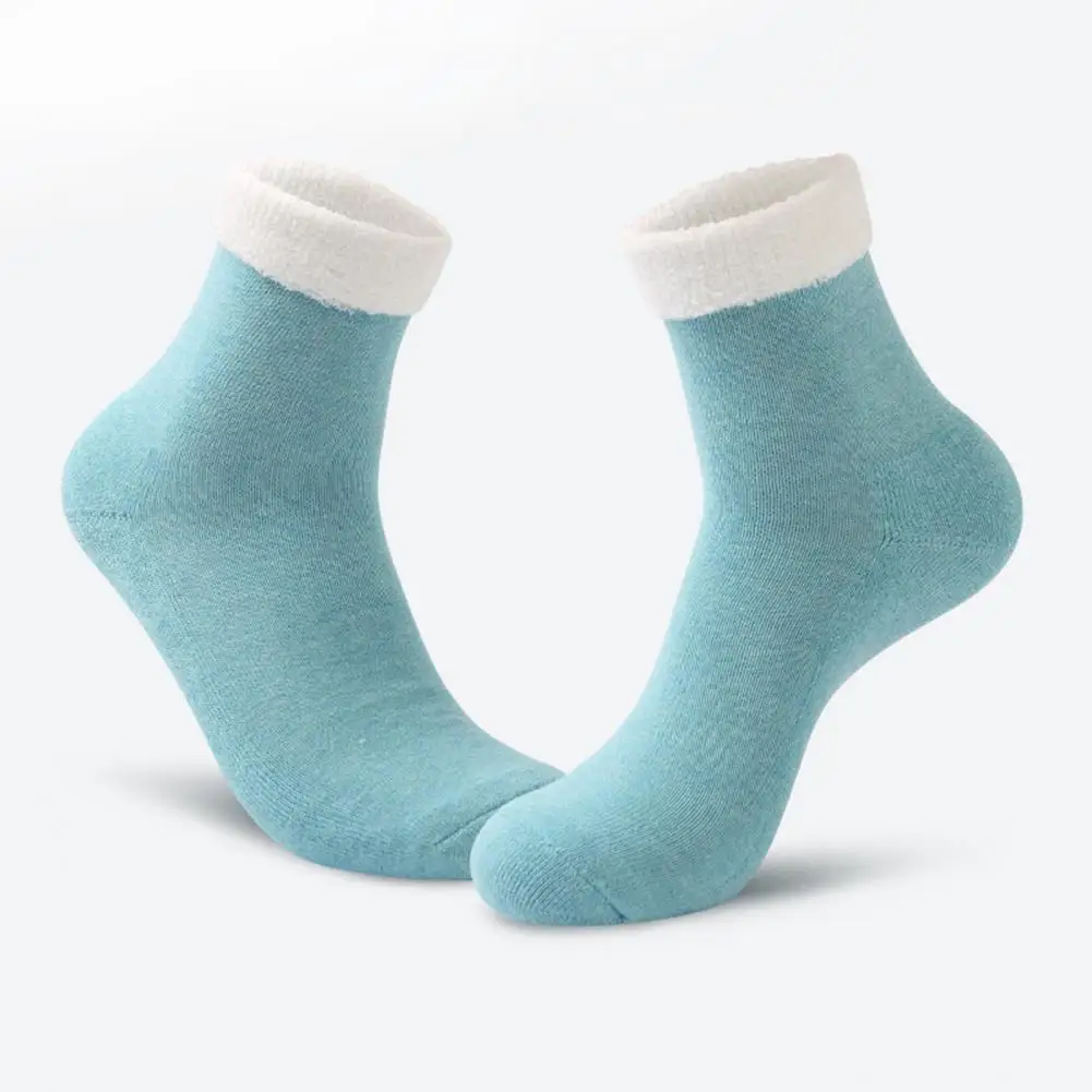 

Thickened Warm Socks Warm Cozy Winter Socks Thick Elastic Anti-slip Mid-tube Design for Unisex Comfort One Size Fits Comfortable