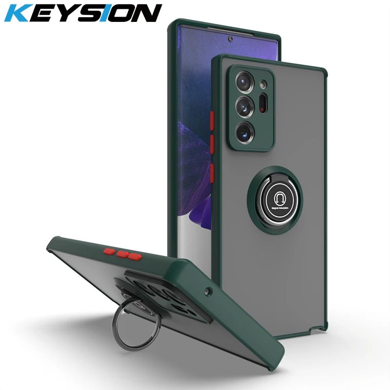 KEYSION Schutzhülle für Samsung Note 20 Ultra 5G Note 10 Plus 9 8, transparent, mit Standfunktion, für Galaxy Note 10 L_voghion.com