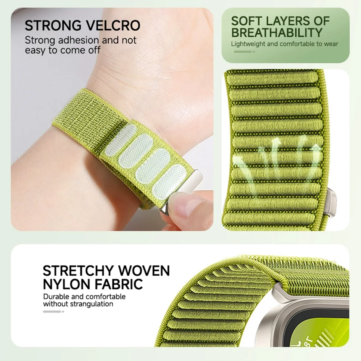 Braided Nylon Sport Strap Bracelet