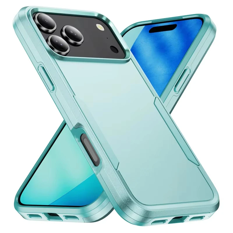 Ultimate Shockproof Armor Matte Phone Case with Silicone Bumper Cover