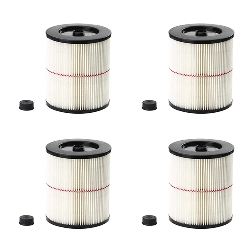 

4PCS Wet And Dry Cartridge Replacement Filter For Craftsman Shop Vac 17816 9-17816 Vacuum Cleaner Or 5 Gallon And Larger