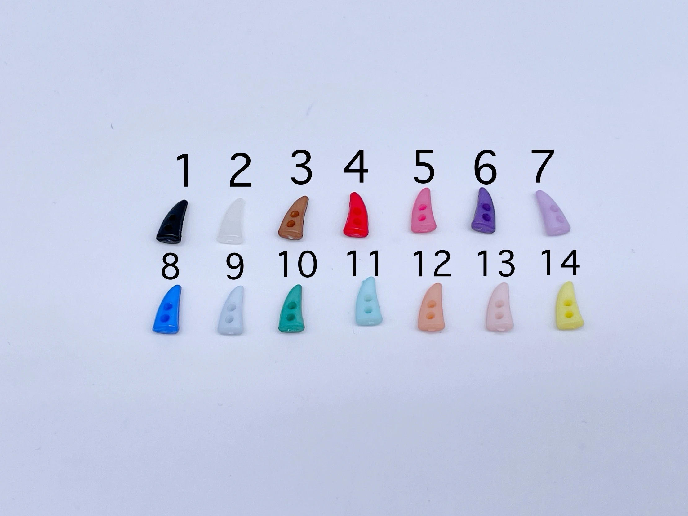 B020 New Color Collection 10mm Mini Toggle Buttons Tiny Buttons Doll Sewing Craft Doll Clothes Making Sewing Supply 3