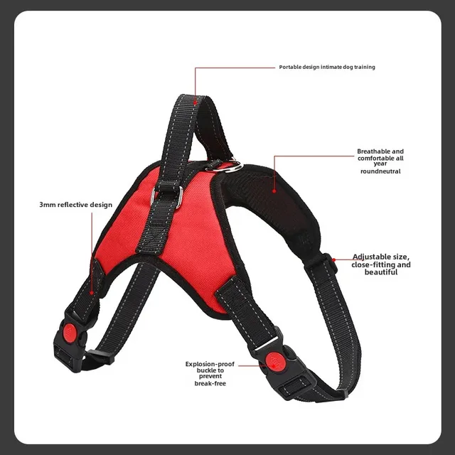 Pet Dog Leash Chest Strap Outdoor Walking Rope Explosion Proof Small Medium Large Dog Pet Supplies China Mainland Origin 4