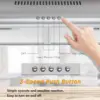 Range Hood 36 inch with Ducted/Ductless Convertible, Slim Kitchen Stove Vent Hood, LED Light, 3 Speed Exhaust Fan 5