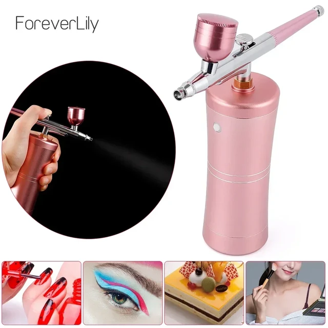 Portable Airbrush For Nails Cake Painting Airbrush Nail Art Paint Air Brush  Kit With Compressor - AliExpress
