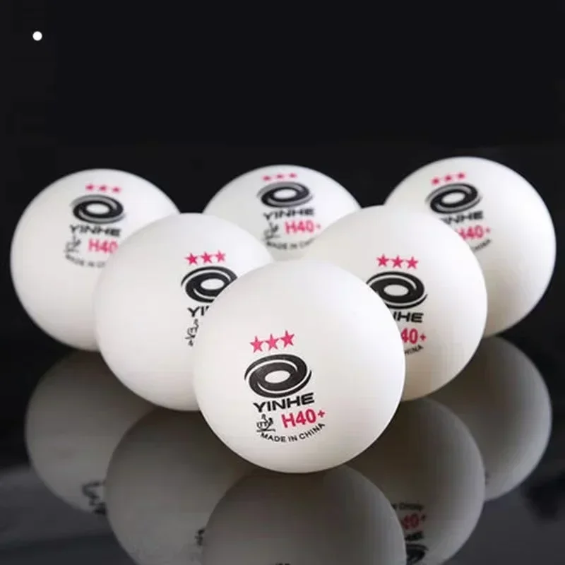 Description Picture 4 of itemOriginal YINHE Galaxy 3-Star Table Tennis Balls with Seams H40+ White Poly Ping Pong Balls