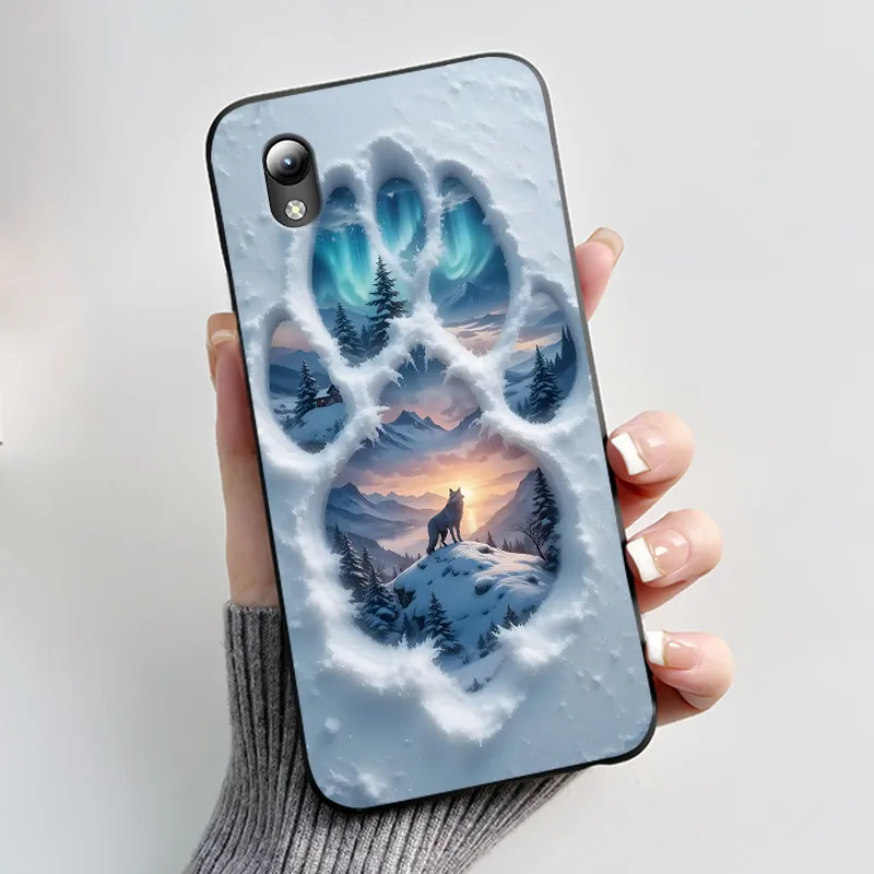 Luxury Cute Love Rabbit Cartoon Black Silicone Shockproof Case
