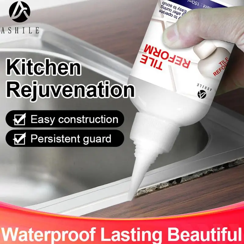 Floor Tile Grout Filler Shower Grout Waterproof Tile Repair  Crack Chip Ceramic Restore Renew Tile Joints Line Agent  for home