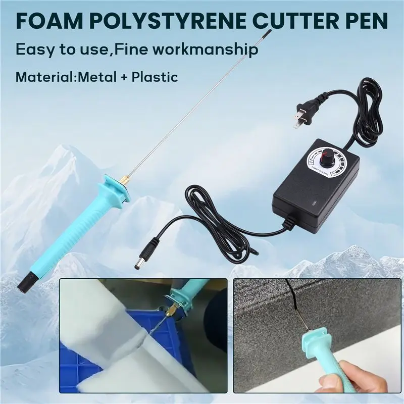 12V 폼 폴리스티렌 커터 펜, 온도 조절 가능 전기 폼 절단기, KT 보드 커팅 펜