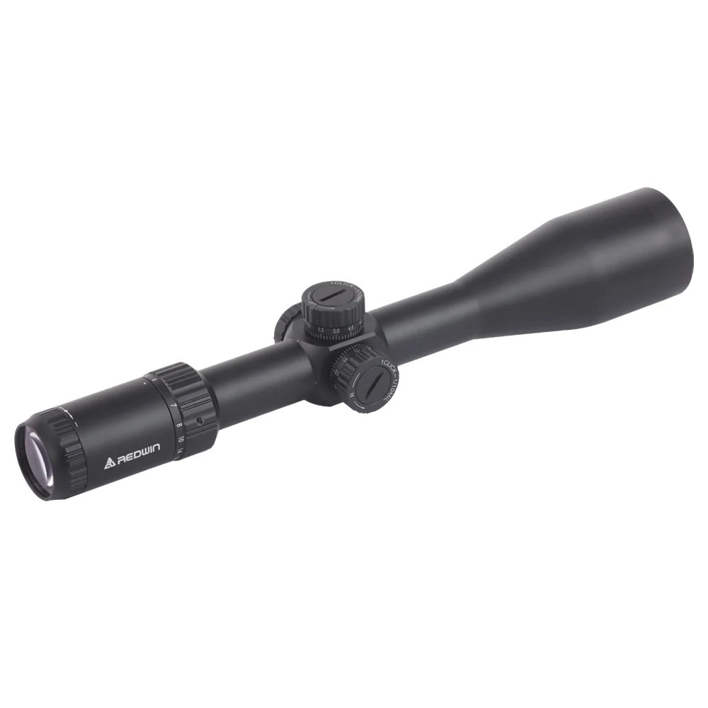 Rifle Scopes 6-24x50-FFP 8 yds Focus 30mm Tube 1/10Mil Adjust Zero Lock Glass Etched Reticle Hold .338 Red Win Seasons rifle scope