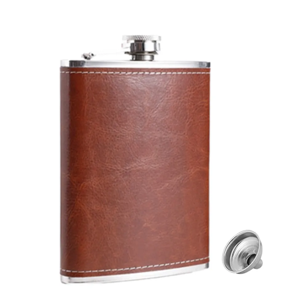 8Oz Di Alta Qualità Vino Whisky Pot Bottle Hip Flasks Bevitore Bottiglia Di Alcol Bicchieri Portatili In Acciaio Inossidabile 304 All'Ingrosso Nuovo