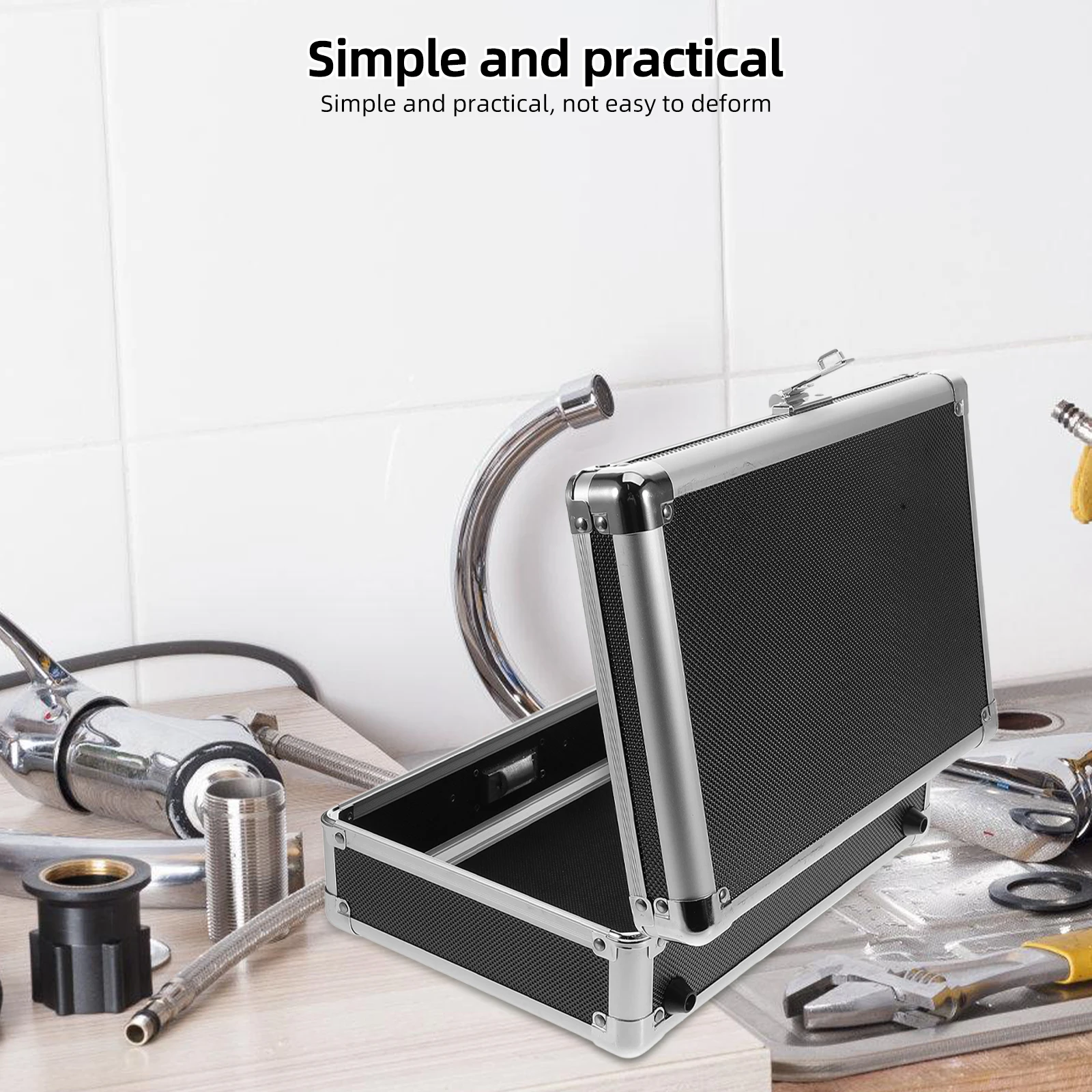 Aluminum Alloy Toolbox Multiple Tool Organizer with Coded Lock for Safety Equipment Makeup tools