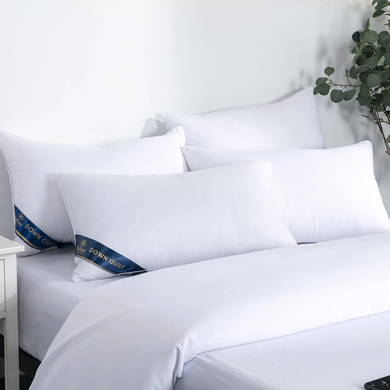 Cotton Pillow Sleeping for Bedroom Five Star Hotel Pink White Pillows Adult Neck Pillow Cervical Pillow 48X74CM Pillow Inner 1PC 4