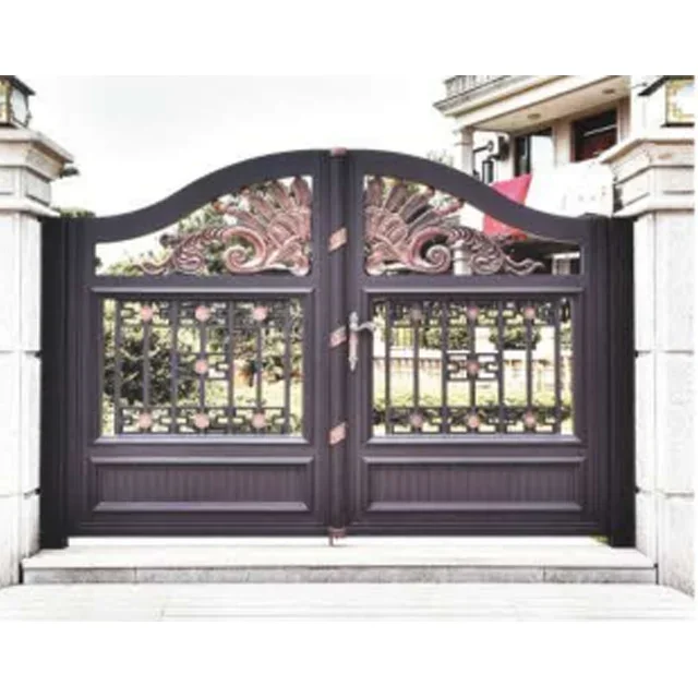 Aluminum Fence Gate, Villa Garden Entrance, Automatic Outer Door, Customized Size, Wear-resistant, Rust Proof and Waterproof 5