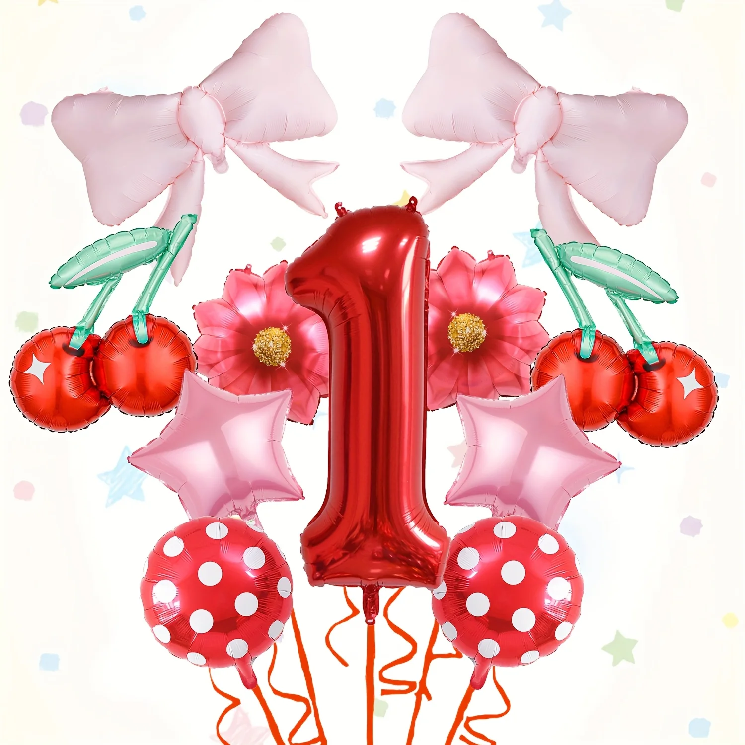 11-teiliges Kirschblüten-Digitalballon-Set, geeignet für Kirschblüten-Themen-Geburtstagsfeiern und Jubiläumsfeiern – Detail 3
